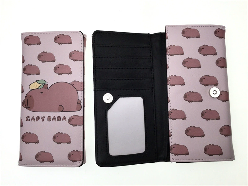 Длинный кожаный кошелек? polyurethane card holder with zipper, интернет-селебрити
