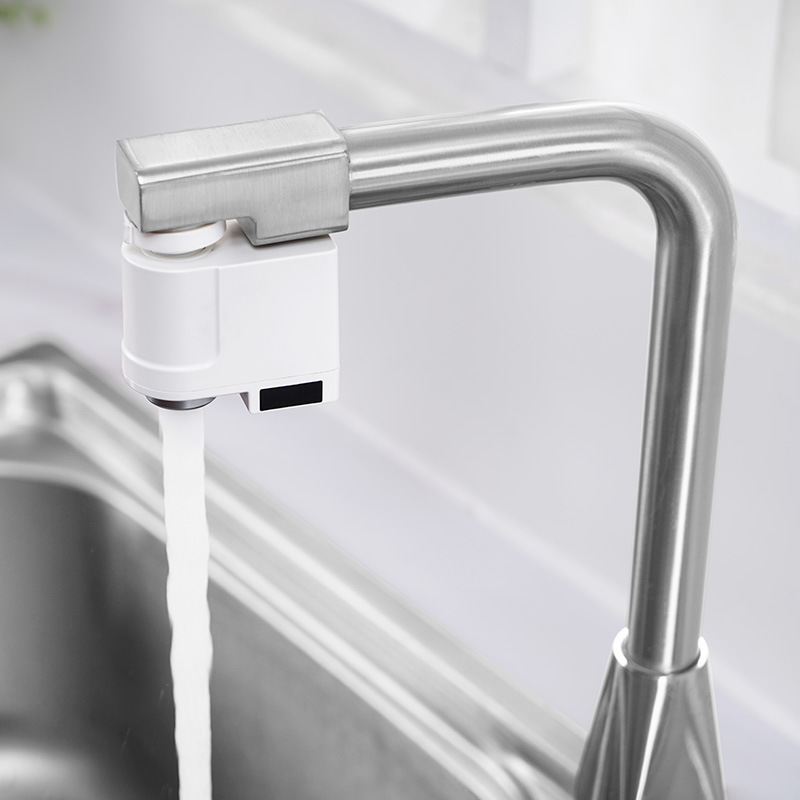 Xiaoda induction water saver kitchen home bathroom smart charging bubble water valve our home splash-proof infrared faucet