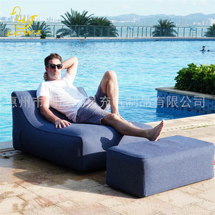 Li Cheng Manufacturer Customized Modern Simple Cloth Cover Sofa Removable Pvc Liner Outdoor Inflatable Sofa Lazy Chair