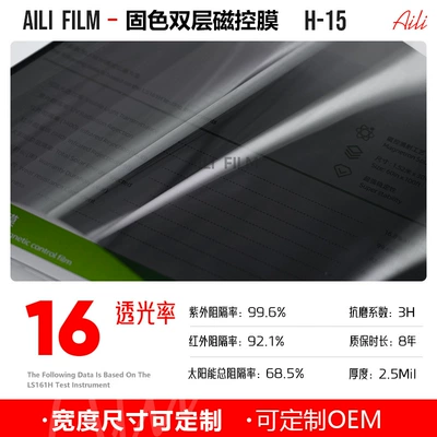 Automotive Film — Double-Layer Magnetic Control Series Car - 152m-x-15m-h-15