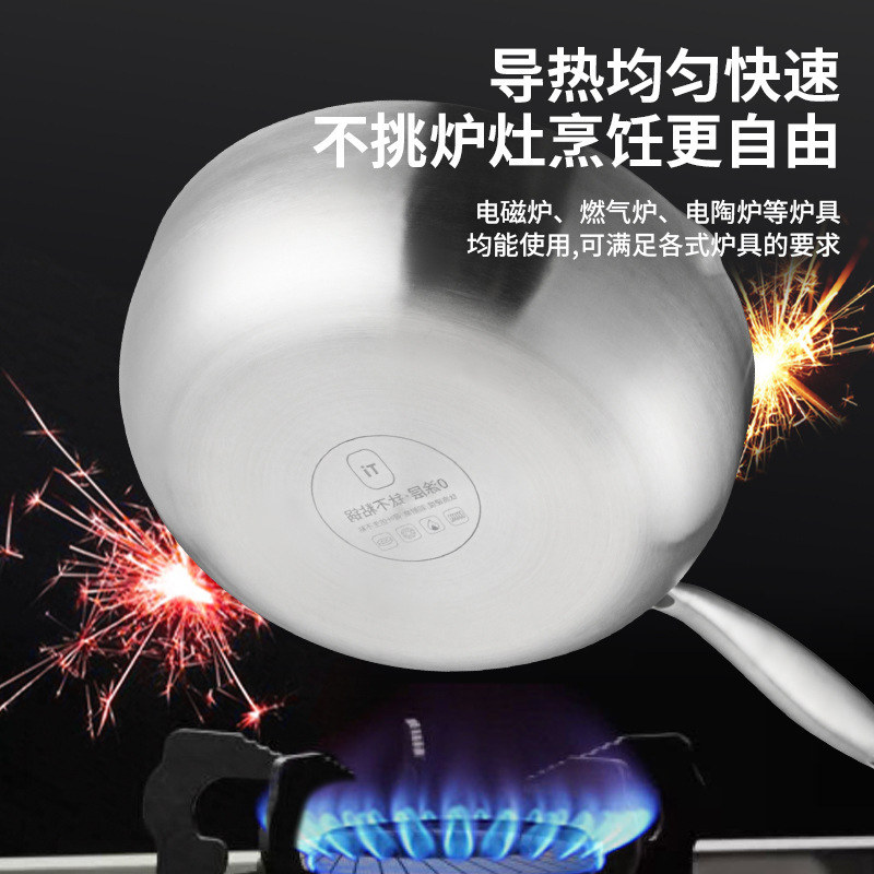 德国有钛雪平锅家用无涂层不粘锅宝宝辅食锅电磁炉专用汤锅小奶锅|undefined