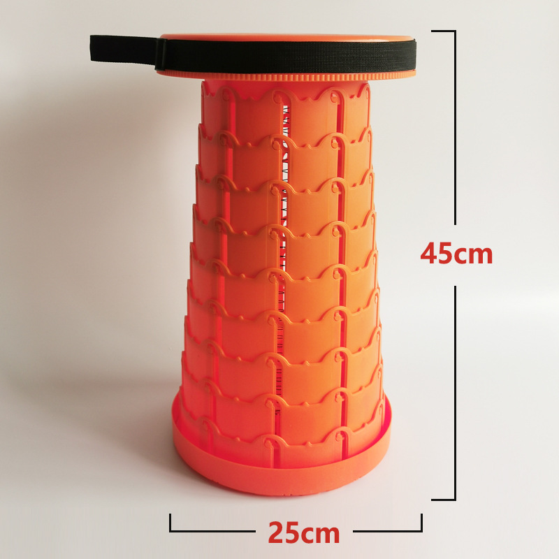 Taburete arco iris retráctil pequeño banco doméstico taburete de pesca ajustable portátil al aire libre asiento de cola de mano Maza