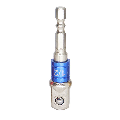 Hexagonal handle to square head sleeve adapter rod small size electric impact wrench sleeve connector drill bit conversion rod adapter column