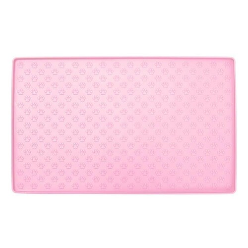 Large Silicone Pet Feeding Mat, Easy to Clean, Foldable Pet Bowl Mat for Cats and Dogs, Non-Slip and Waterproof Pet Mat
