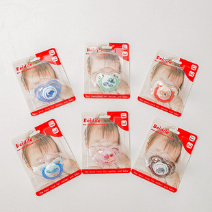 Factory wholesale baby pacifier cartoon animal silicone sleeping pacifier newborn baby pacifier