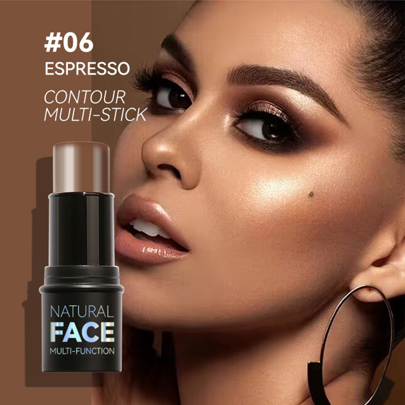 Barra de iluminación tridimensional de alto brillo de estilo explosivo transfronterizo, barra de maquillaje de belleza facial, barra de rubor de base, maquillaje de comercio exterior al por mayor