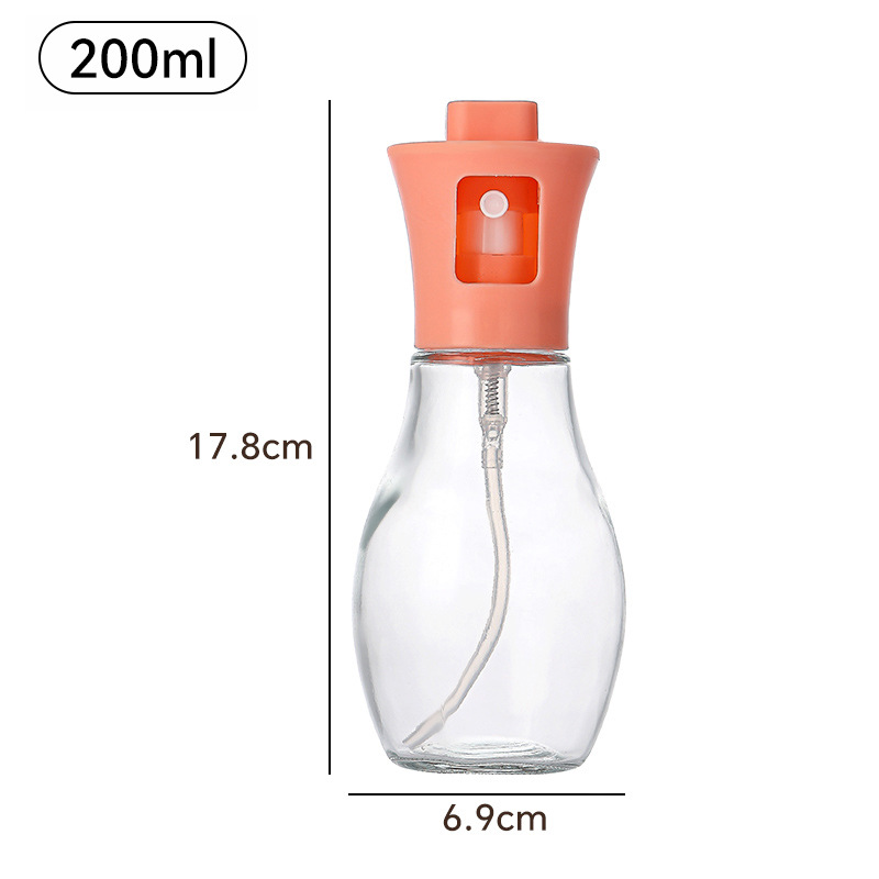 Botella pulverizadora de aceite de vidrio para cocina, tipo spray, para aceite de oliva/barbacoa, uso doméstico/portátil