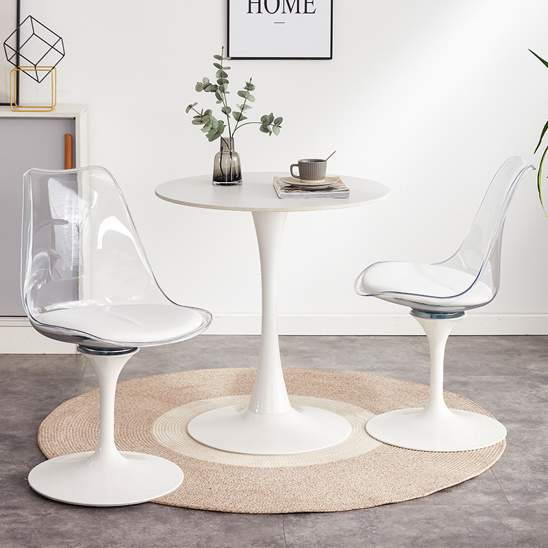 Nordic Balcony Small Table and Chair Three-Piece Set Clothing Photo Negotiation Table and Chair Combination Leisure Shop Milk Tea Small Round Table