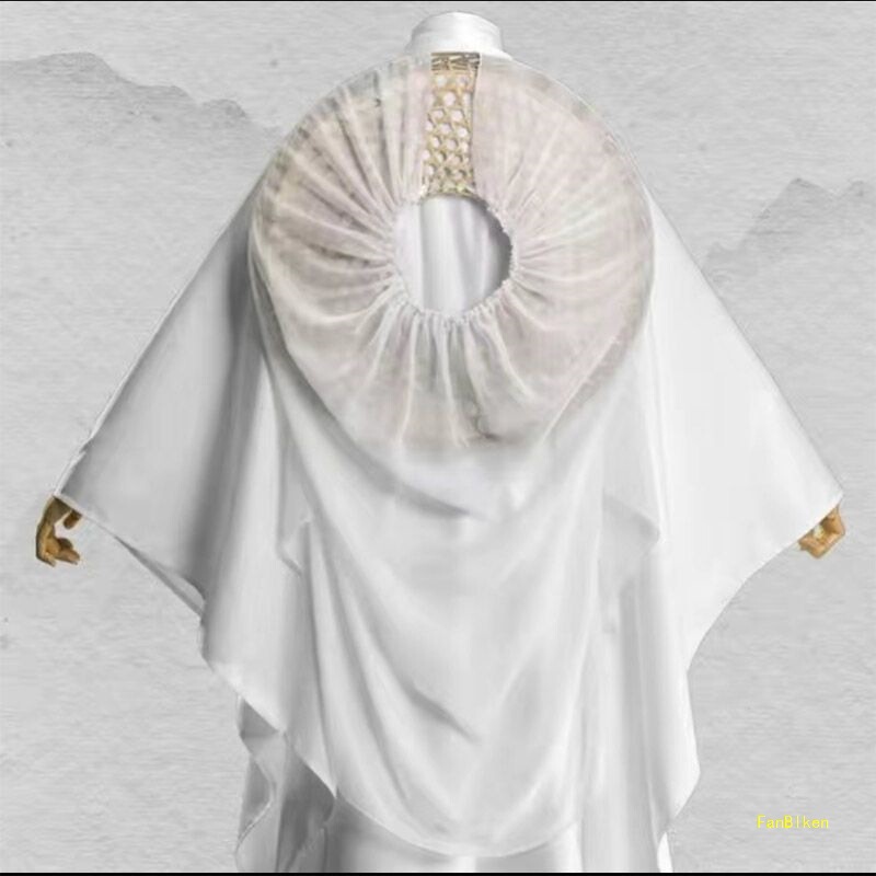 Tian Guan Ci Fu White Clothing Xie Lian Cosplay Costume, Hat, Wig, Female Student Version, Super Fairy, Cheap Cosplay Anime Costume