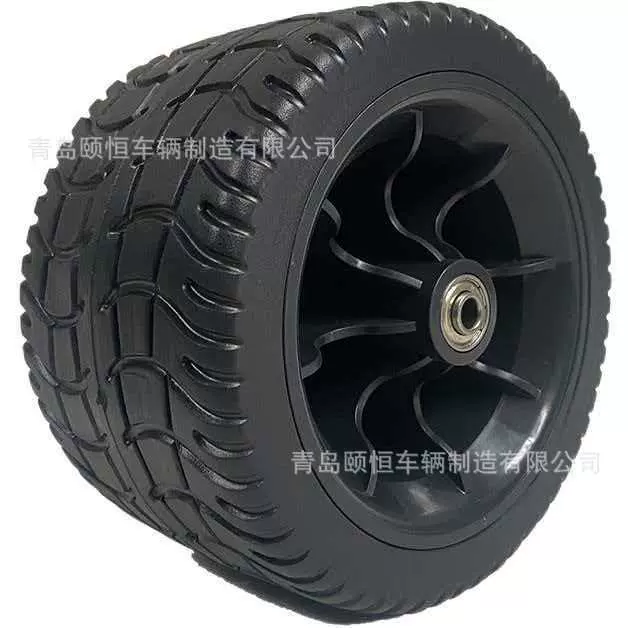 7寸7x4EVA发泡户外折叠车布兜车轮沙滩车轮胎非PU防刺穿轮