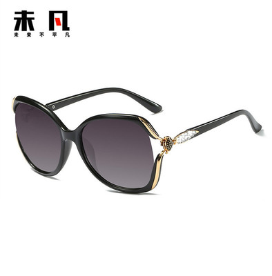 2021 new pattern Fox head Diamond Polarized Sunglasses grace Sunglasses ultraviolet-proof Gradual glasses