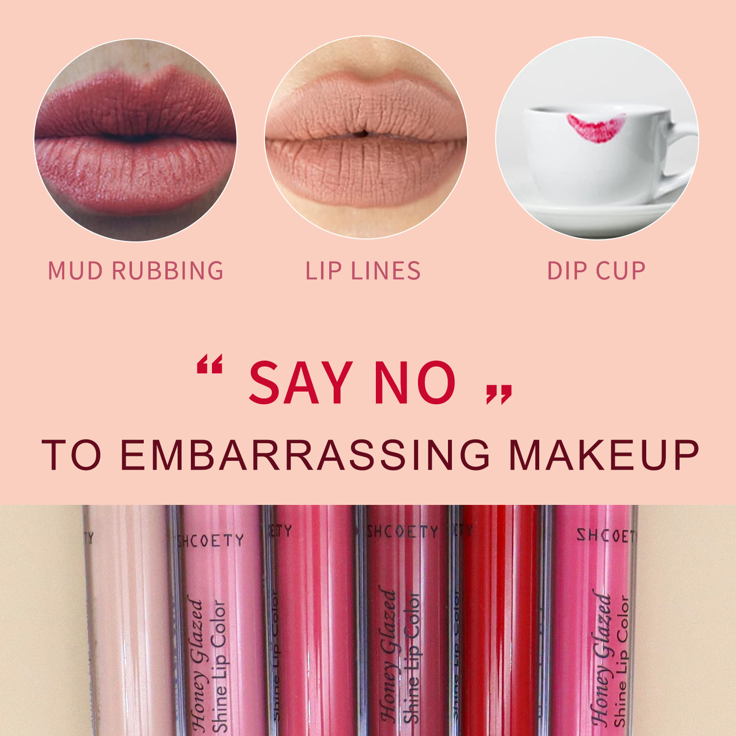 SHCOETY cross-border matte lip gloss long-lasting non-stick to cups and non-fading European and American nude lipstick lip gloss wholesale Application Scenario