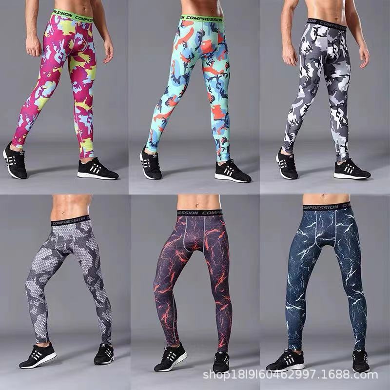 Camouflage elastic trousers