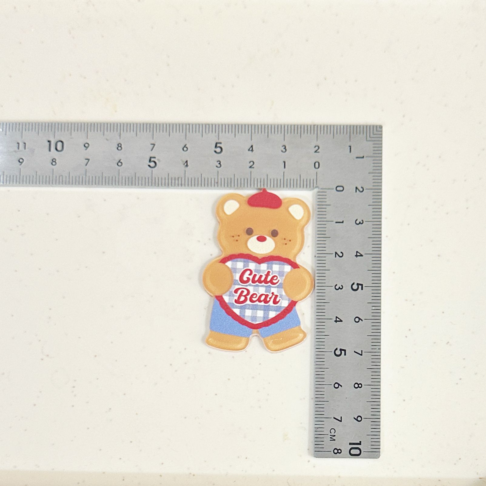 Autumn Harvest Bear Acrylic Accessories Cute DIY Handmade Mobile Phone Case Material Package Jewelry Patch