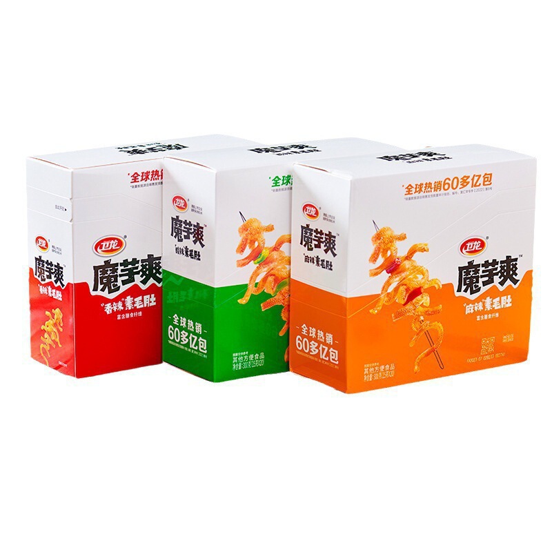 卫龙魔芋爽素毛肚素肉辣条解馋小零食小吃休闲食品|undefined