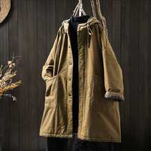 连帽棉衣 2025冬季新款 气质减龄中长款保暖棉服外套女棉袄81510