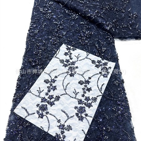 Tejido de encaje de bordado de cuentas 3D Gaoding moda del sudeste asiático anfitrión vestido de baile tela de mitzvah