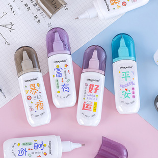 Baitong 5339 5329 correction fluid cartoon cute correction fluid square student multi-style integrated price