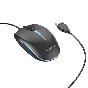 Borofone Bg10 Soaring Game Luminous Wired Mouse USB Notebook Desktop Computer Home Portable