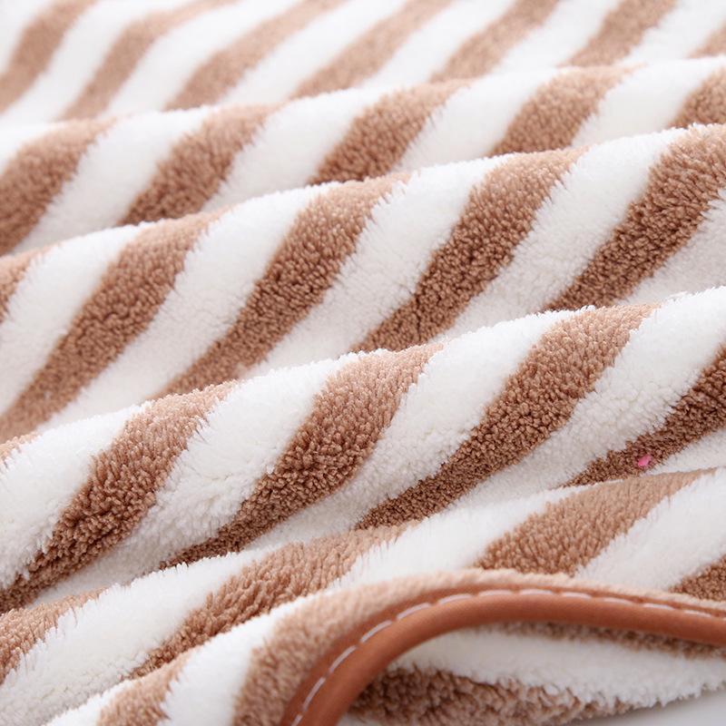洗顔用コーラルベルベットタオル、吸水性と糸くずの出ないストライプ、家庭用大人用ヘアワイプ、速乾性フェイスタオル、バスタオル卸売|undefined
