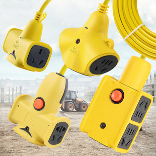 [free Shipping] 10.2m 30m Outdoor Extension Cord Wiring Board Electric Vehicle Charging Anti-fall Power Strip