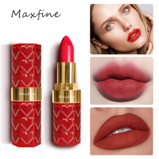 Cross-border makeup MAXFINE18 color lipstick set wholesale matte matte non-stick Cup does not fade lipstick