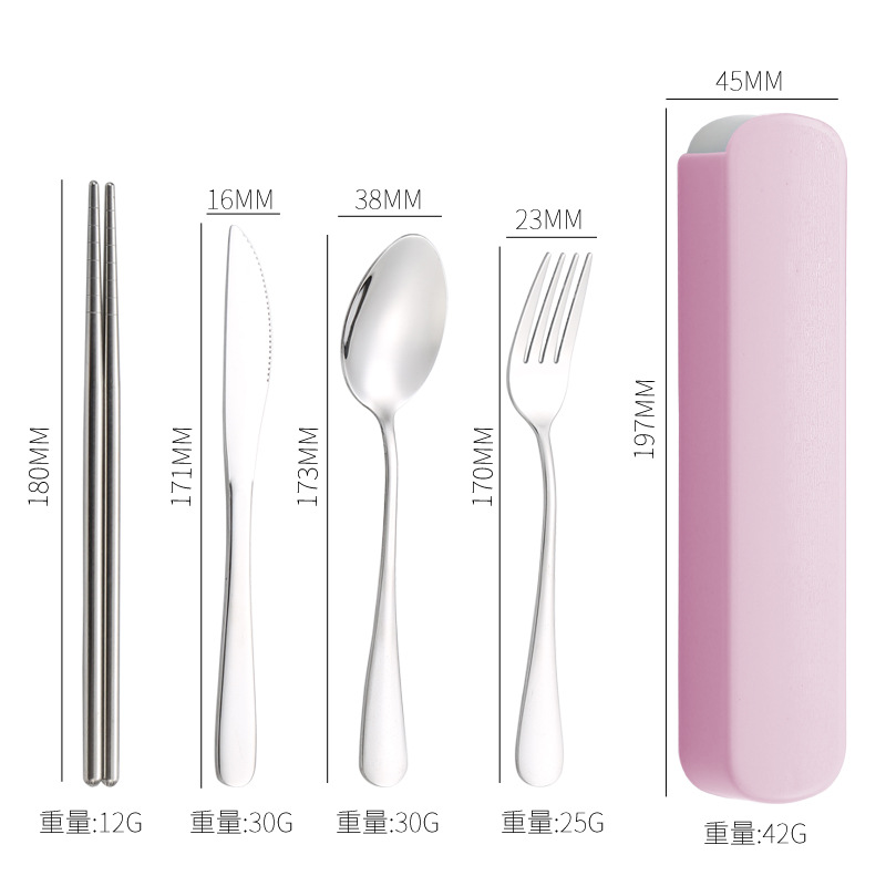 Cuchillo y tenedor de cubierta de acero inoxidable transfronterizo cuchillo y tenedor de tres piezas hotel cuchillo y tenedor de filete de comida occidental conjunto portátil regalos