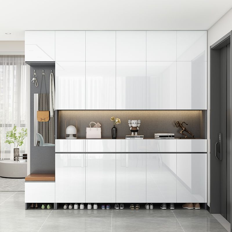 Shoe Cabinet, Home Entrance Cabinet, Integrated Wall-Mounted Entrance Partition Cabinet, Light Luxury Large-Capacity Foyer Storage Cabinet