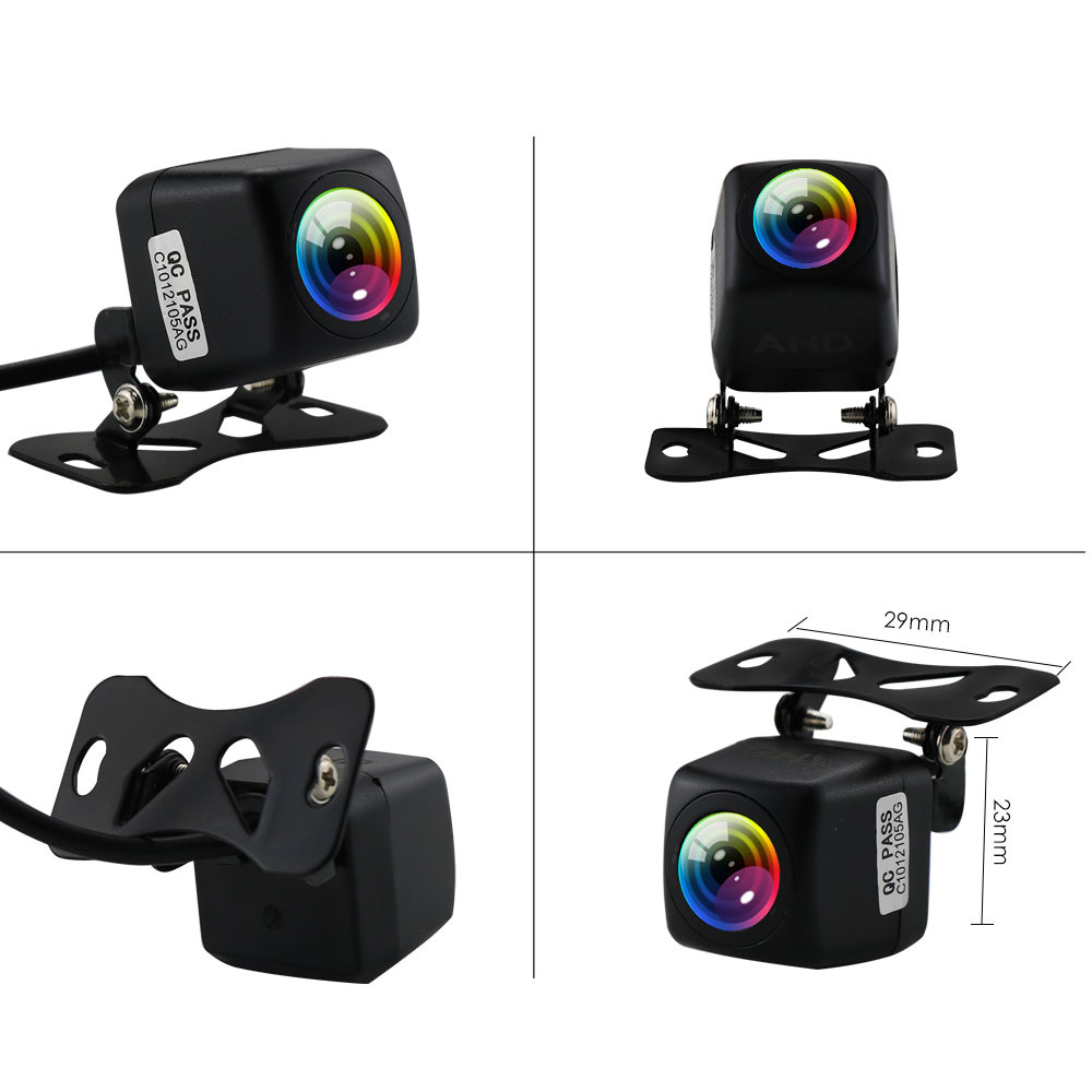 Car rearview mirror 1080P HD AHD reversing camera with led light night vision rear view car camera