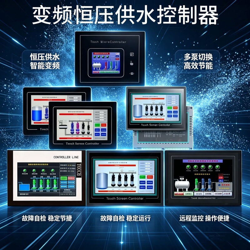 Directly from the manufacturer, touch screen LCD display human-machine interface multi-pump linkage PLC variable frequency constant pressure water supply controller Directly from the manufacturer, touch screen LCD display human-machine interface multi-pump linkage PLC variable frequency constant pressure water supply controller