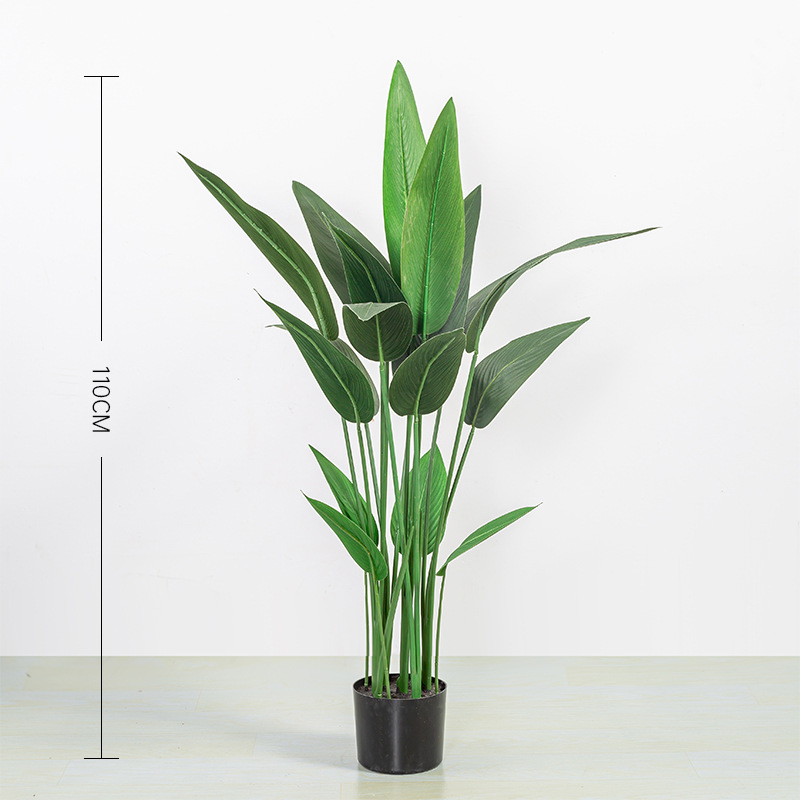 Planta Artificial de Estilo Ins, Lirio de Cala en Maceta, Árbol Artificial Falso, Planta Grande, Decoración de Ave del Paraíso, Alta Simulación