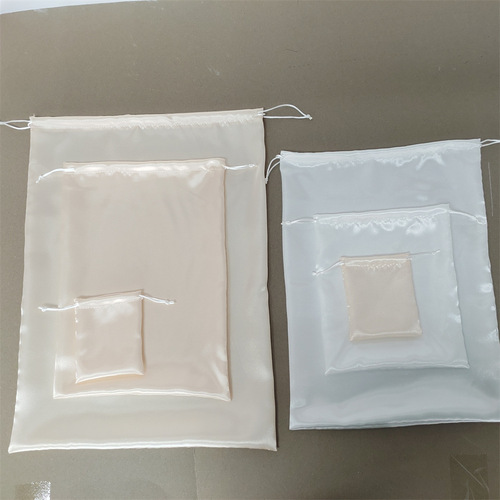 Bag dust bag, imitation wig, real underwear, silk drawstring storage bag, soft and smooth selvedge pocket