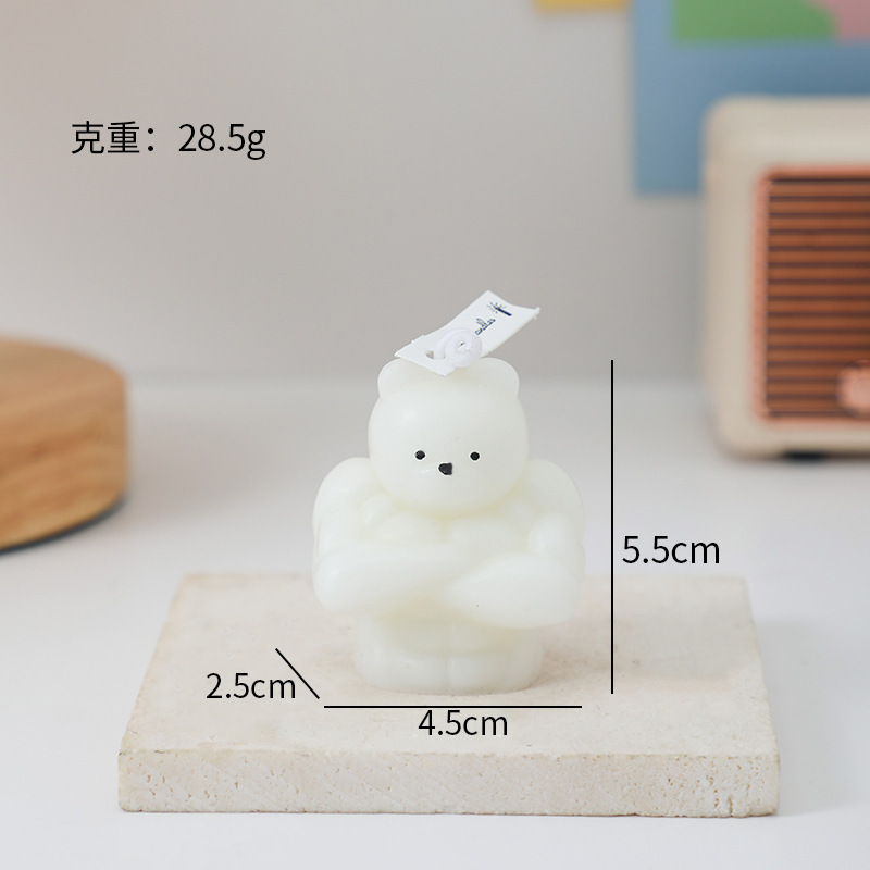 クマの香りのキャンドルコレクションお土産手作りクリエイティブかわいい雰囲気の香りクロスボーダー動物の形のワックス|undefined