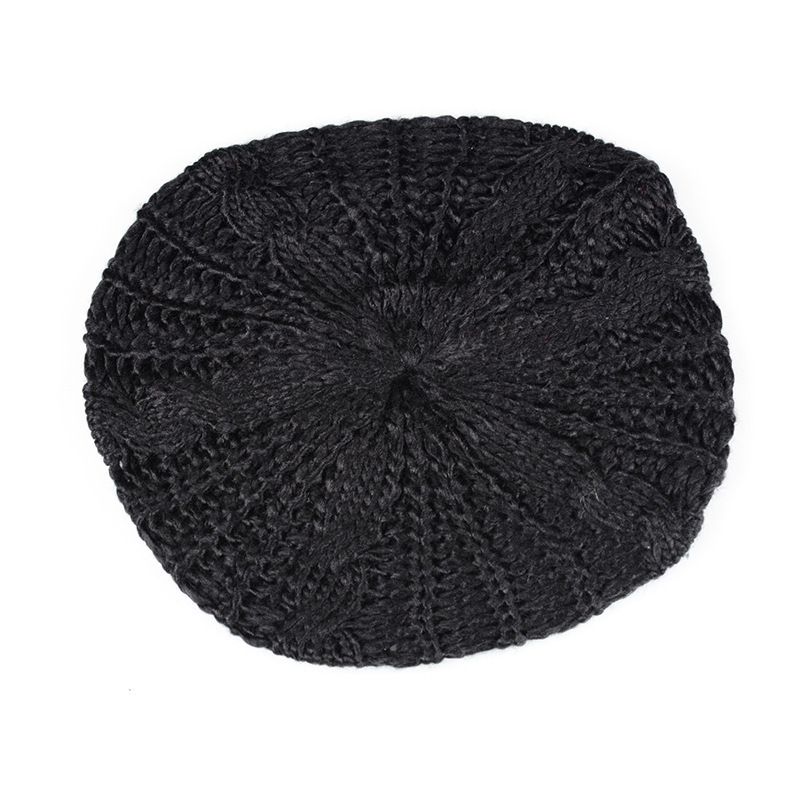 Knitted Beret Hat For Women - Stylish Wool Winter Accessory_voghion.com