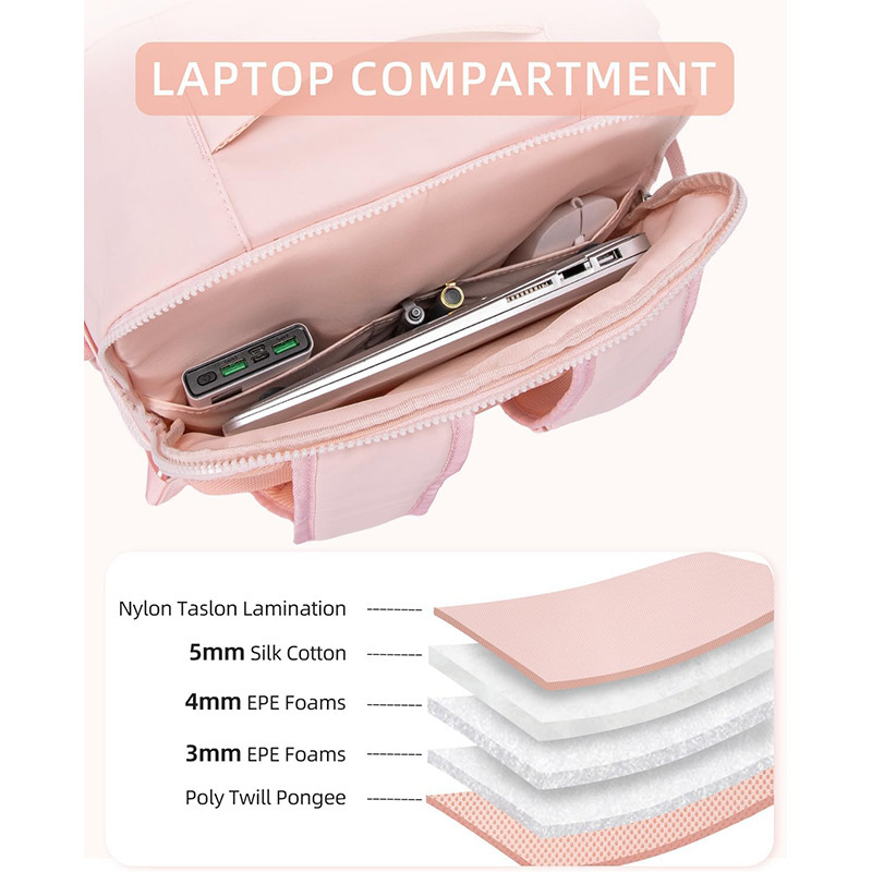 Amazon nueva mochila de computadora portátil de viaje mochila de viaje abordable bolsa de fin de semana de viaje esponjosa