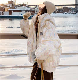 羽绒棉服女2025冬季高级感小个子短款面包服设计小众洋气减龄外套