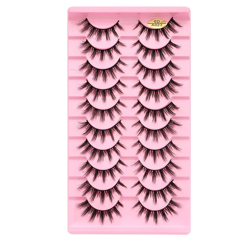 Three dimensional false eyelashes, 10 pair, 3D, for every day