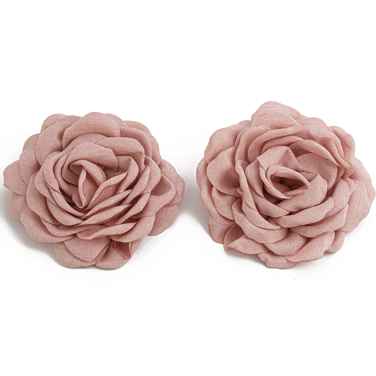 Exaggerated Three-dimensional Rose Flower Choker Necklace Fabric_voghion.com
