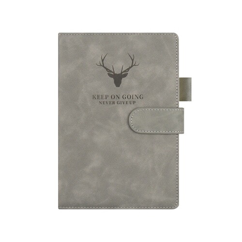 Advertising Creative A5 Deer Head Belt Clip Business Work Simple Ins Style Notebook for Students with LOGO Printing