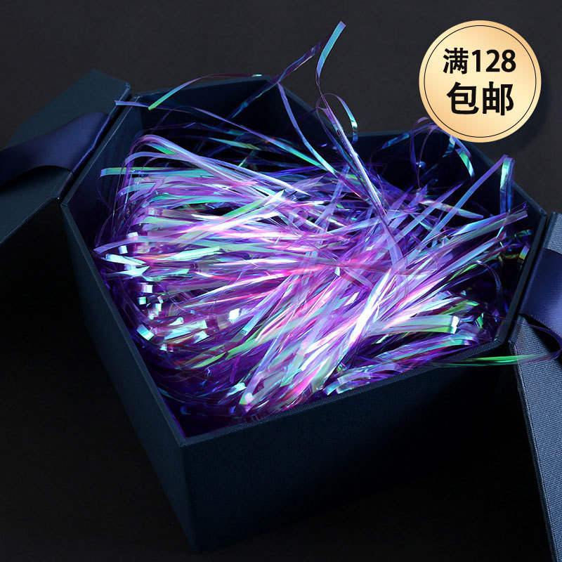 Colorido colorido seda de papel rallado de seda de la decoración de la caja de regalo del Día de San Valentín relleno grande al por mayor