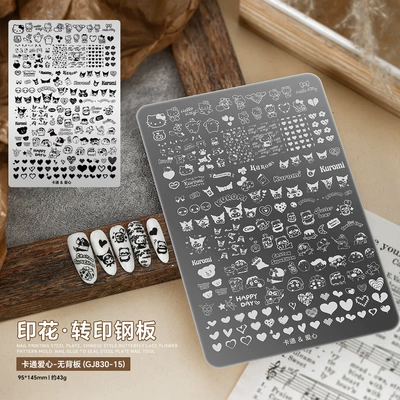 Painted Nail Art Tools, Dırnaq bəzəkləri - cartoon-heart-gj830-15