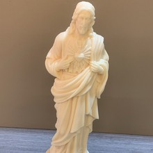 厂家直供象牙果雕刻耶稣摆件家居客厅装饰品人物宗信仰教摆设品