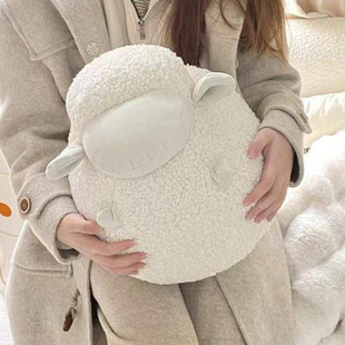 Round ball sheep ball sheep Doll Doll girl girl heart ins plush toy little sheep pillow doll