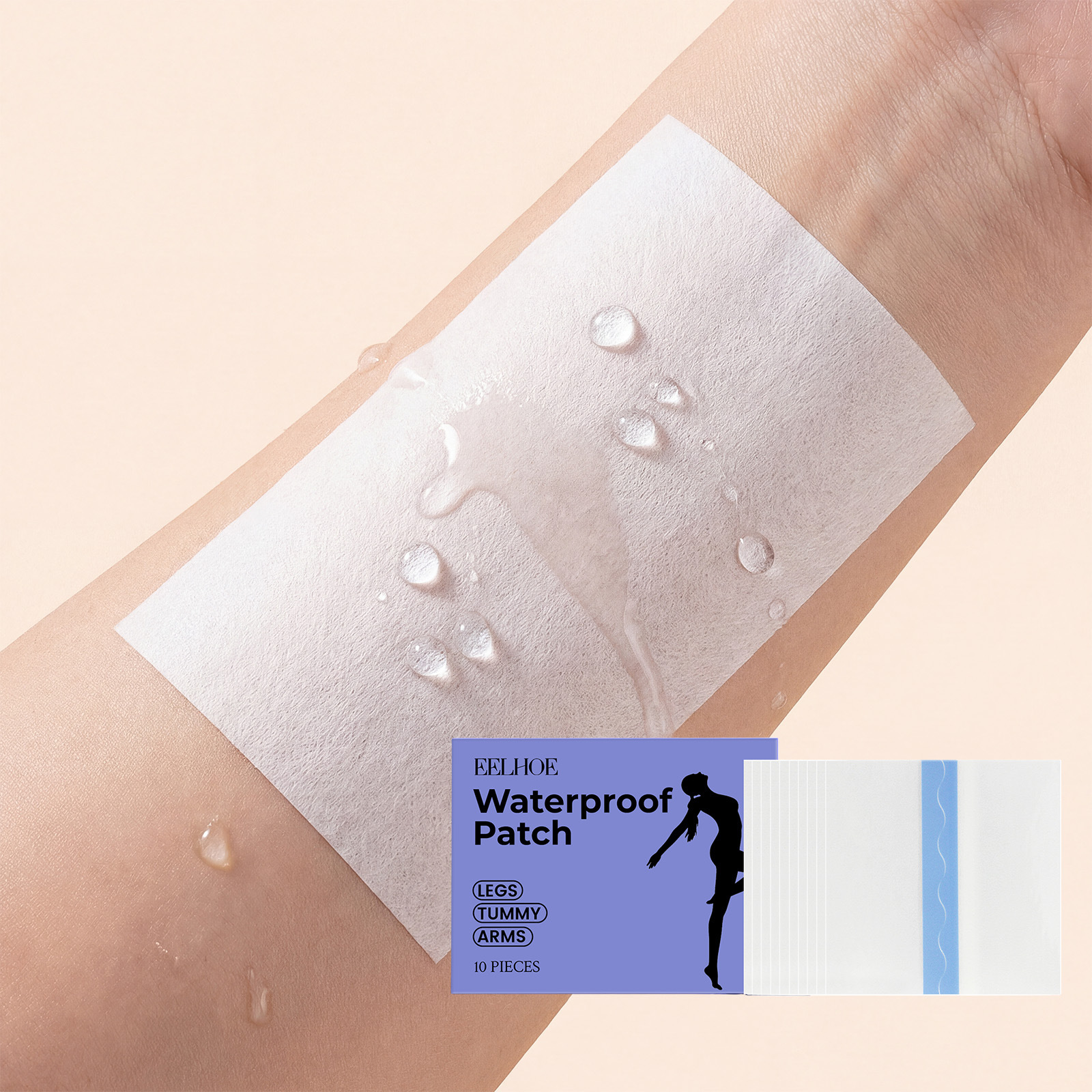 Eelhoe Waterproof Care Patch, Lightweight, Breathable, Waterproof, Elastic Skin-Fitting Design, Suitable for Arms and Legs
