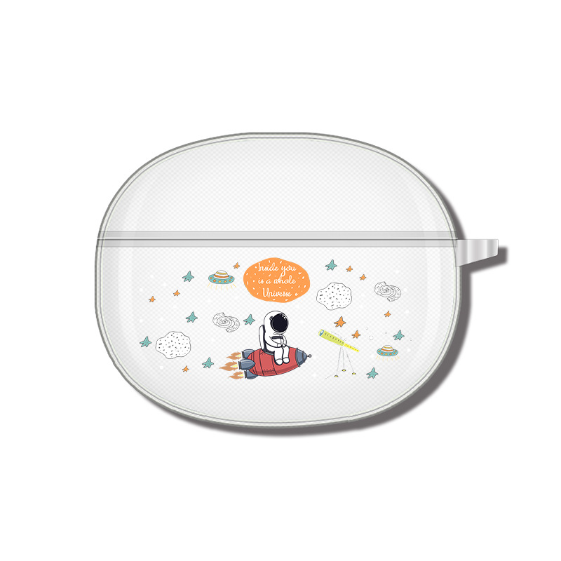 Adecuado para realme buds air3, funda para auriculares, funda protectora Bluetooth, carcasa suave transparente de TPU, patrón de impresión en color