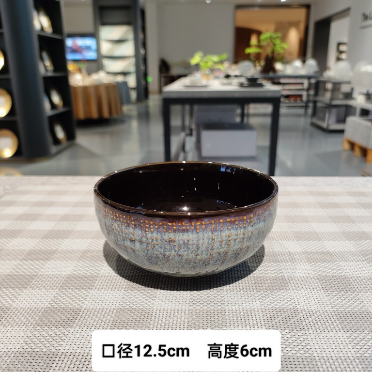 LZ Denim azul patrón de lino plato plano tazón de fideos tazón de sopa tazón de arroz taza de café taza platillo en forma de huevo plato de pescado placa rectangular