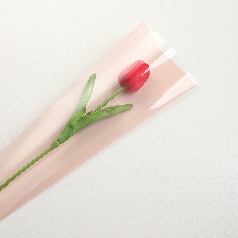 Lizgiran flor bolsa de embalaje bolsa de ramo OPP ramo floral material de embalaje transparente embalaje de un solo ramo