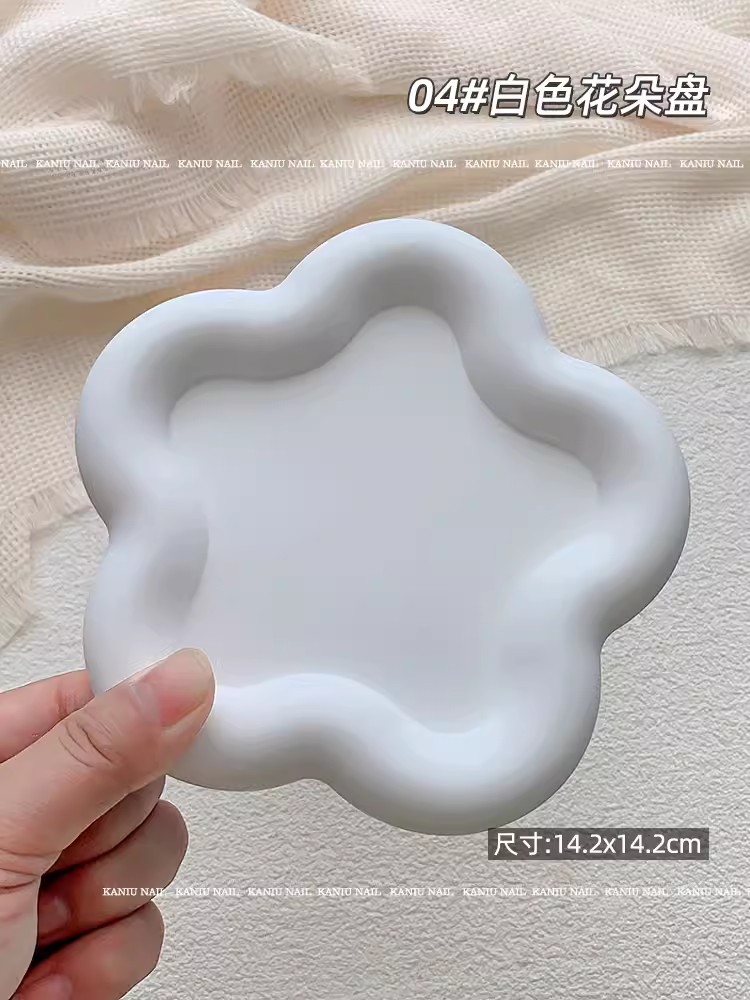 Artículo de manicura accesorios fotográficos in blanco mate red joyas bandeja de almacenamiento atmósfera tela de fondo decoración de fotos