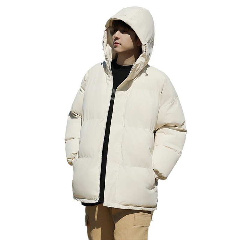 Cross-border Multicolor Hooded Cotton-padded Coat Men's Trendy Brand Couple's Bread Suit Winter Loose Casual Thickened Warm Cotton-padded Coat