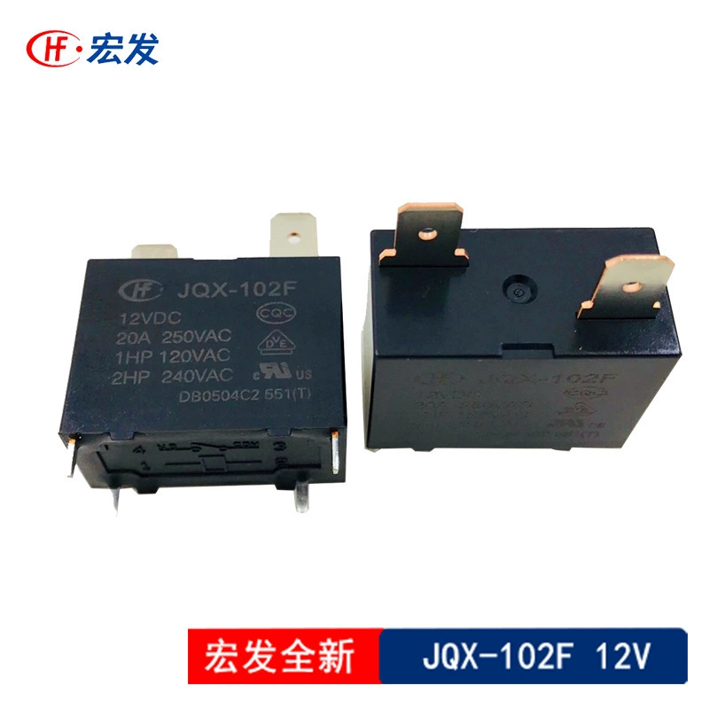 Jqx-102F-12VDC HF102F-12VDC4 реле Hongfa 4 ножки 20A для кондиционера/водонагревателя